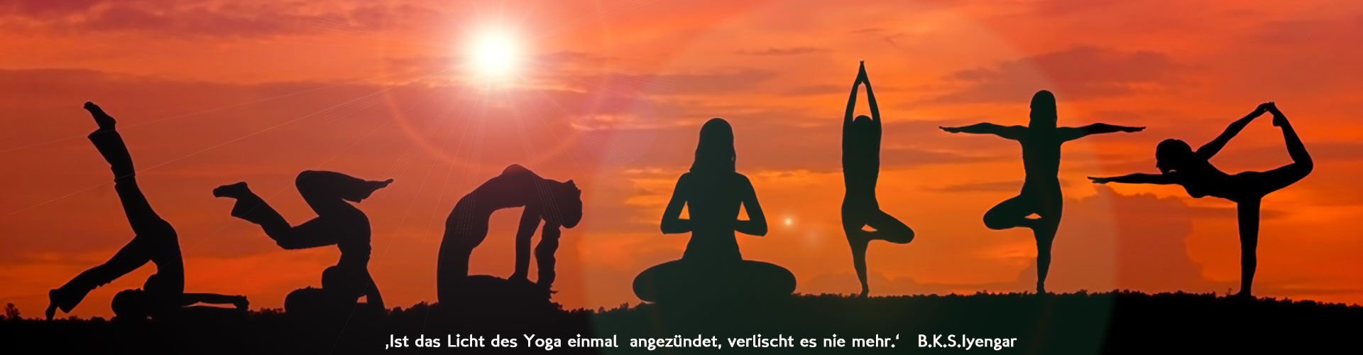Yoga Asana Wandtattoo